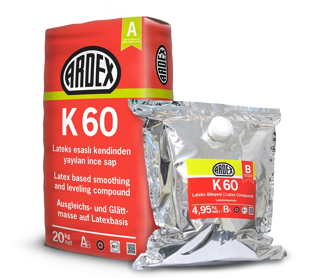 ARDEX K 60 Lateks Esaslı Kendiliğinden Yayılan Şap - 29.9 KG SET