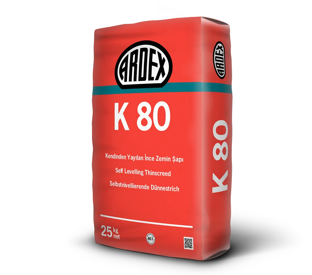 ARDEX K 80 Kendinden Yayılan Yüksek Mukavemetli İnce Şap (5-50 mm Kalınlık) - 25 KG