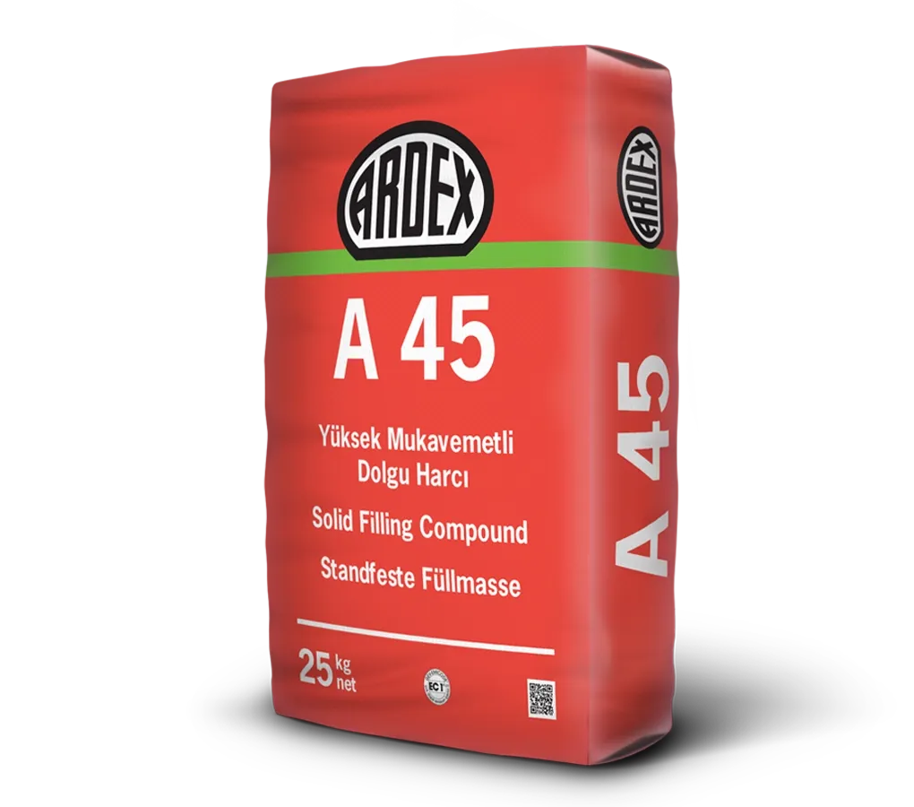 ARDEX A 45 Hızlı, Yüksek Mukavemetli Dolgu ve Tamir Harcı - 25 KG